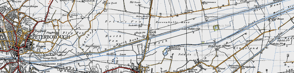 Old map of North Side in 1946