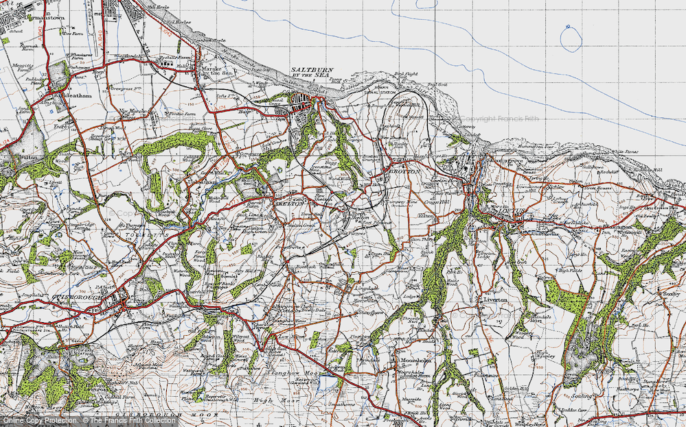 Old Map of North Skelton, 1947 in 1947