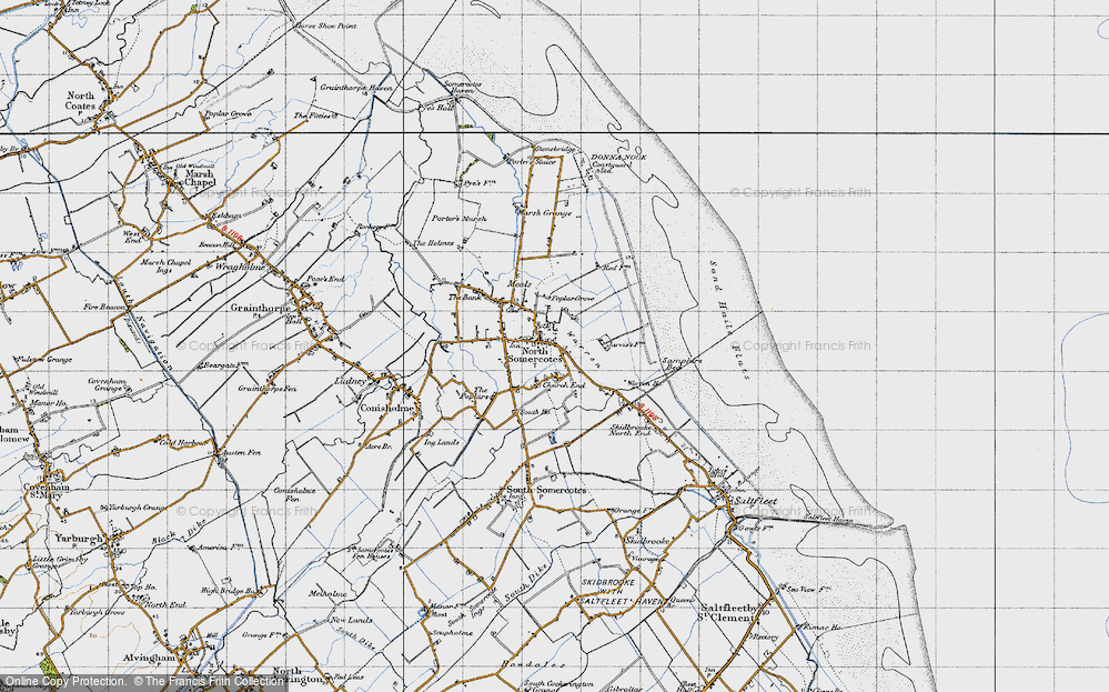 Old Map of North Somercotes, 1946 in 1946