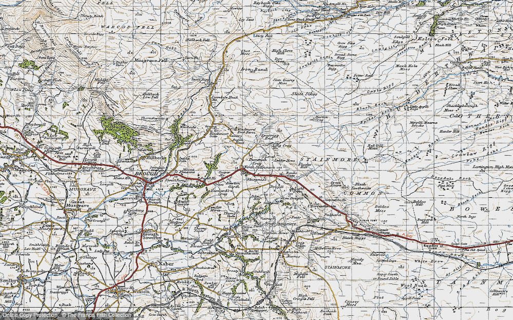 Old Map of North Stainmore, 1947 in 1947