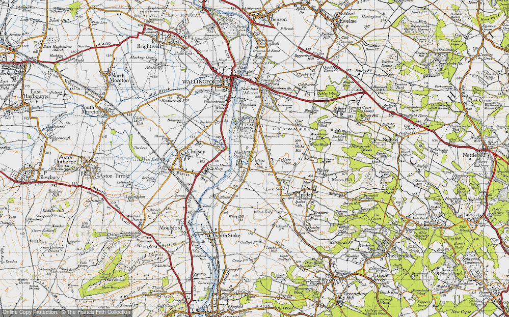 Old Map of Historic Map covering Littlestoke Manor in 1947
