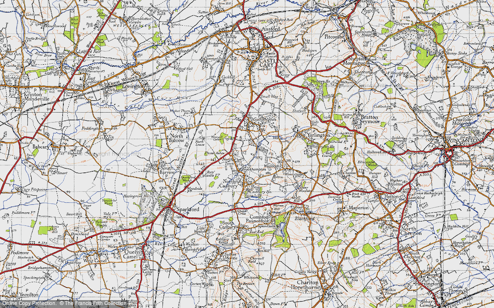 Old Map of North Town, 1945 in 1945