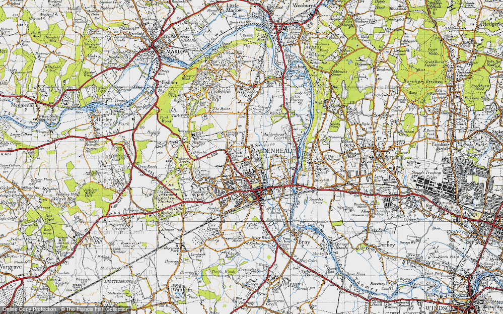 Old Map of North Town, 1947 in 1947