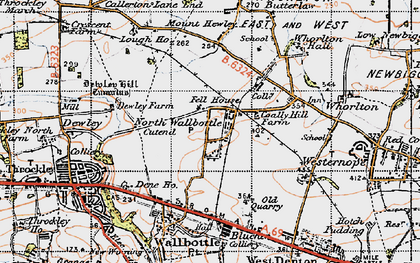 Old map of North Walbottle in 1947
