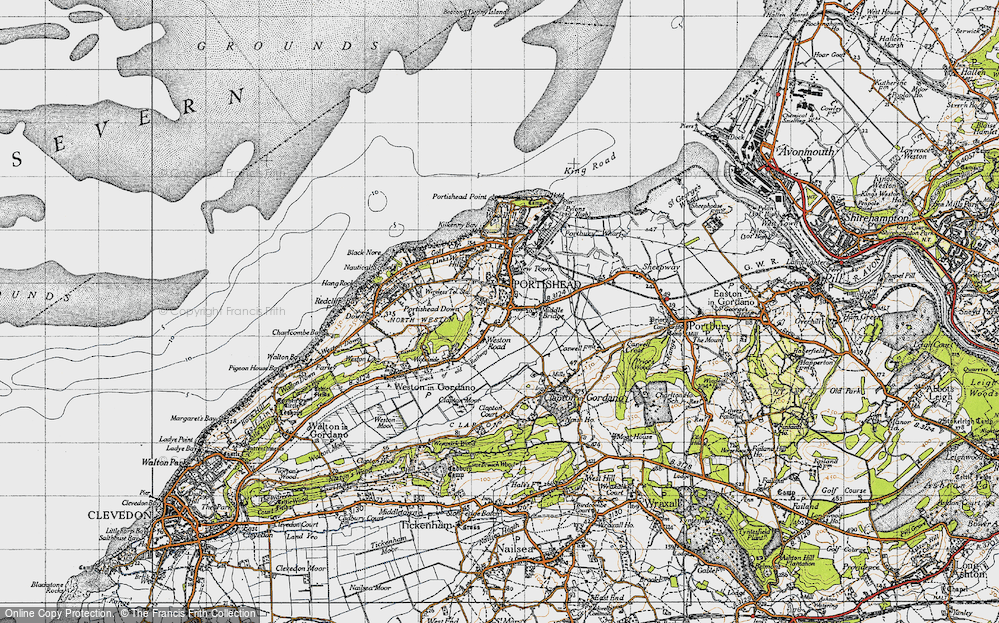 Old Map of North Weston, 1946 in 1946