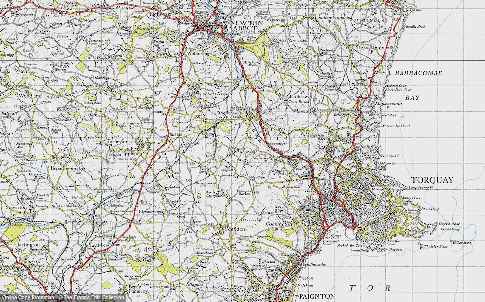 Old Map of North Whilborough, 1946 in 1946