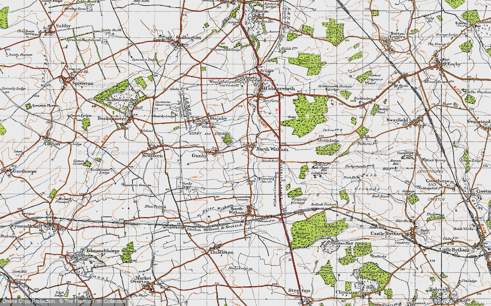 Old Map of North Witham, 1946 in 1946
