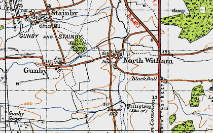 Old map of North Witham in 1946