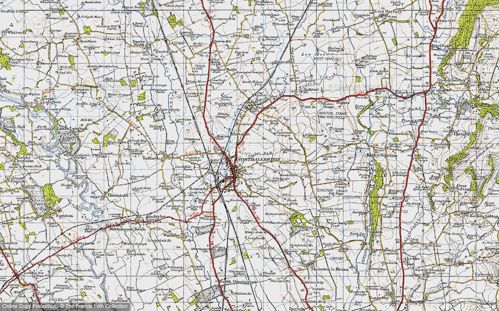 Old Map of Northallerton, 1947 in 1947