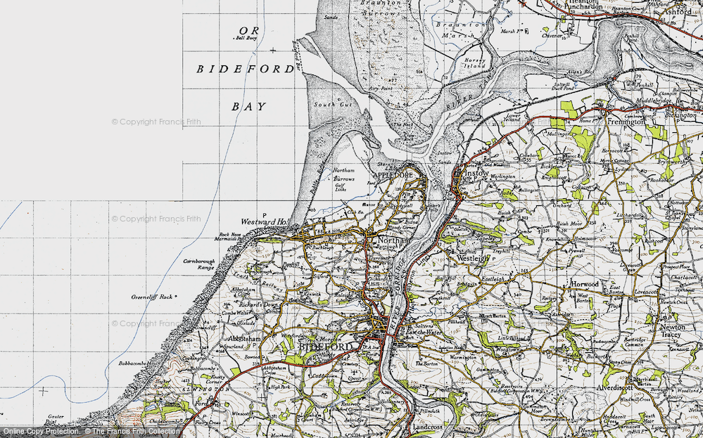 Old Map of Northam, 1946 in 1946