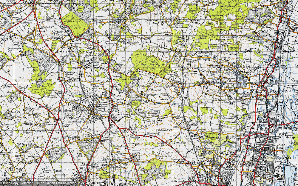 Old Map of Northaw, 1946 in 1946