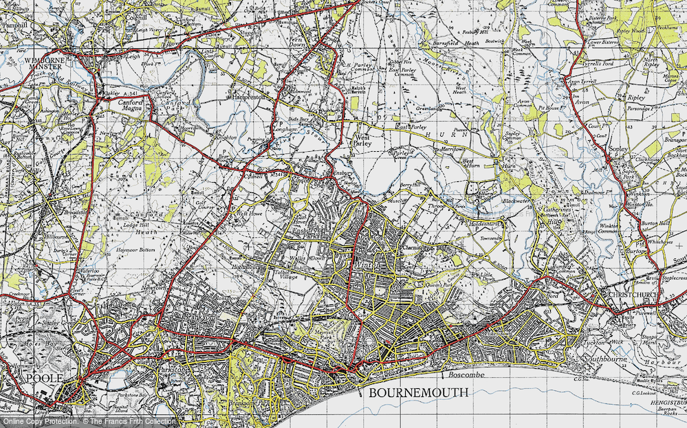 Old Map of Northbourne, 1940 in 1940