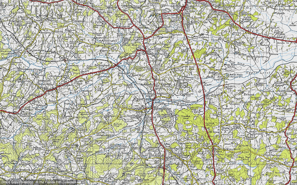 Old Map of Northbridge Street, 1940 in 1940