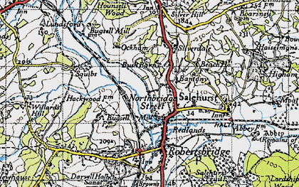 Old map of Northbridge Street in 1940