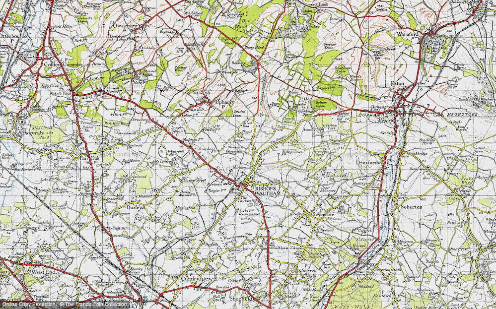 Old Map of Northbrook, 1945 in 1945