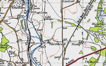 Old map of Northbrook in 1946