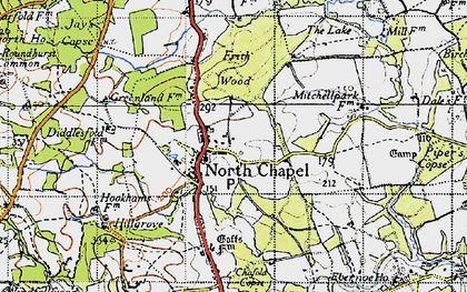 Old map of Northchapel in 1940