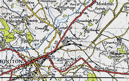Old map of Northcote in 1946