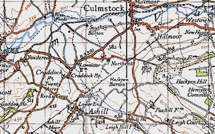Old map of Northcott in 1946