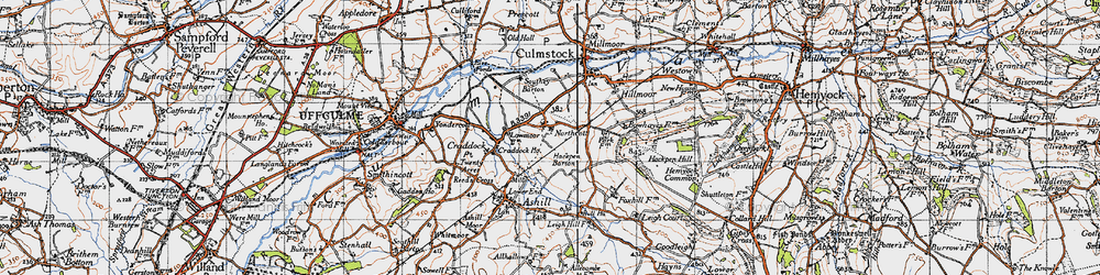 Old map of Northcott in 1946