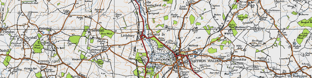 Old map of Northend in 1946
