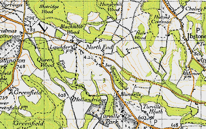 Old map of Northend in 1947