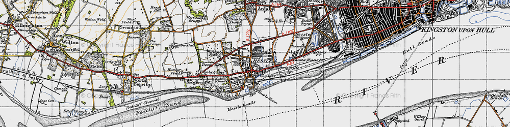 Old map of Northfield in 1947