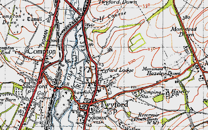 Old map of Northfields in 1945