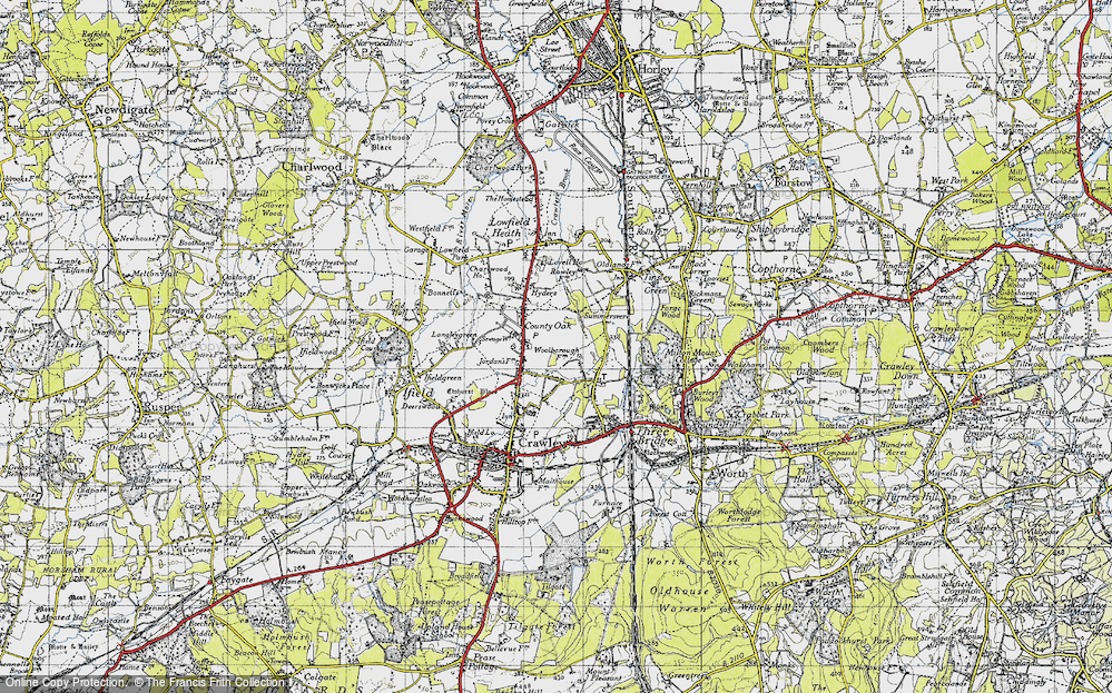 Old Map of Northgate, 1940 in 1940