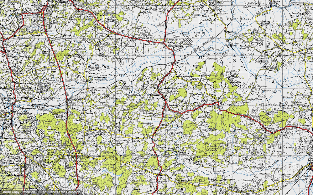 Old Map of Northiam, 1940 in 1940