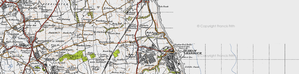 Old map of Northlea in 1947