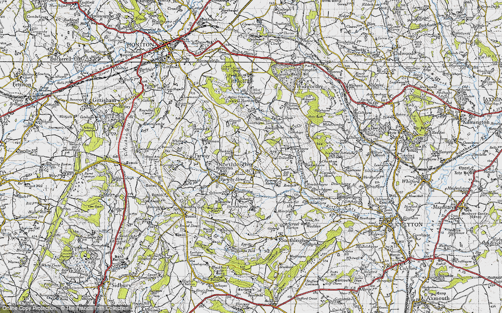 Old Map of Northleigh, 1946 in 1946