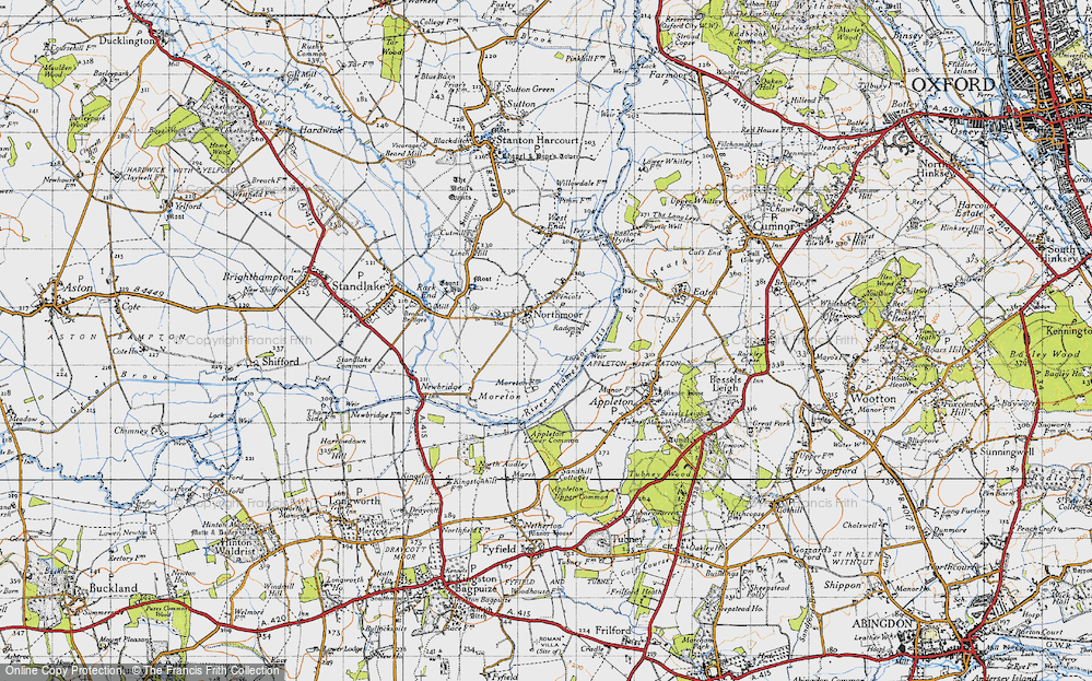 Old Map of Northmoor, 1947 in 1947
