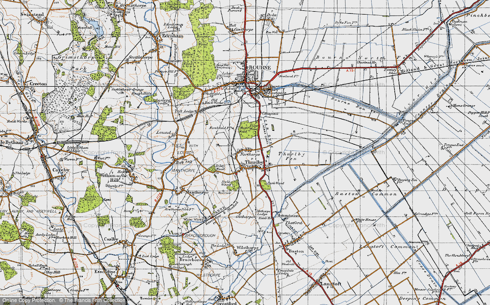 Old Map of Northorpe, 1946 in 1946