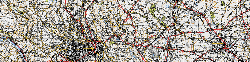 Old map of Northowram in 1947