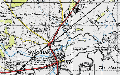 Old map of Northport in 1940