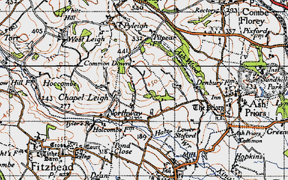 Old map of Northway in 1946