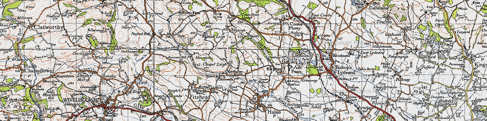 Old map of Northway in 1946