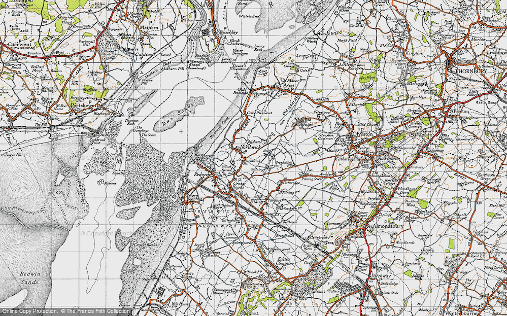 Old Map of Northwick, 1946 in 1946
