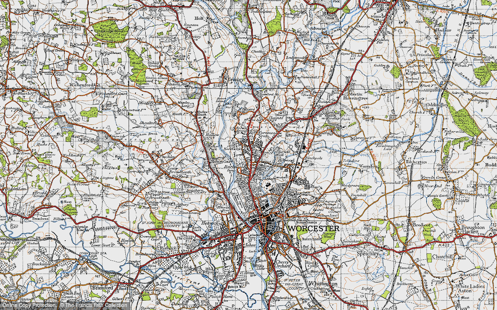 Old Map of Northwick, 1947 in 1947