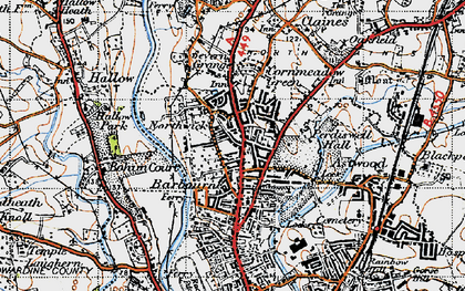 Old map of Northwick in 1947