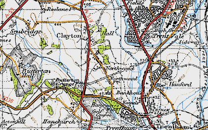 Old map of Northwood in 1946