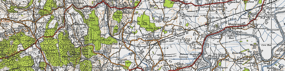 Old map of Ley Park in 1947