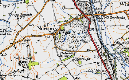 Old map of Newnham Grange in 1946