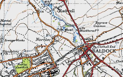 Old map of Norton in 1946