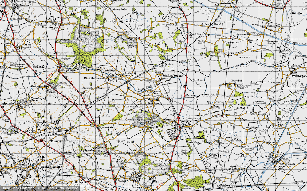 Old Map of Norton, 1947 in 1947