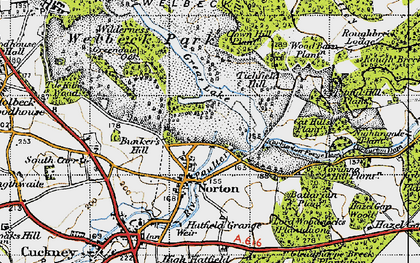 Old map of Battarain Plantn in 1947