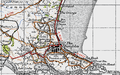 Old map of Norton in 1947