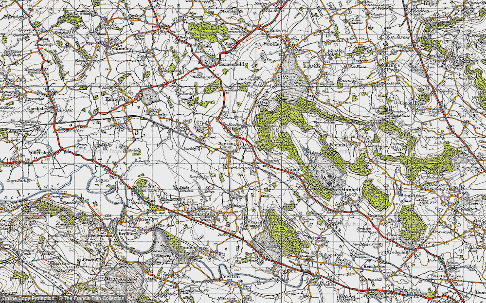 Old Map of Norton Canon, 1947 in 1947