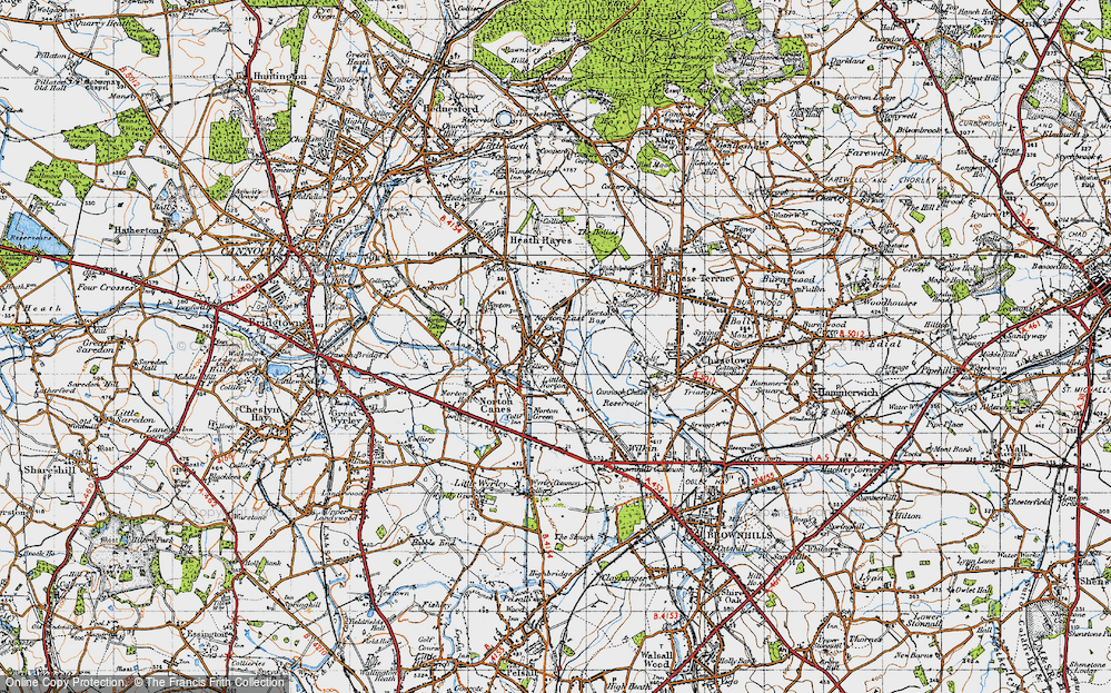 Old Map of Norton East, 1946 in 1946